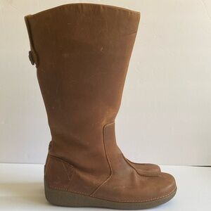 Duluth Trading Co Brown Leather Zip Boots